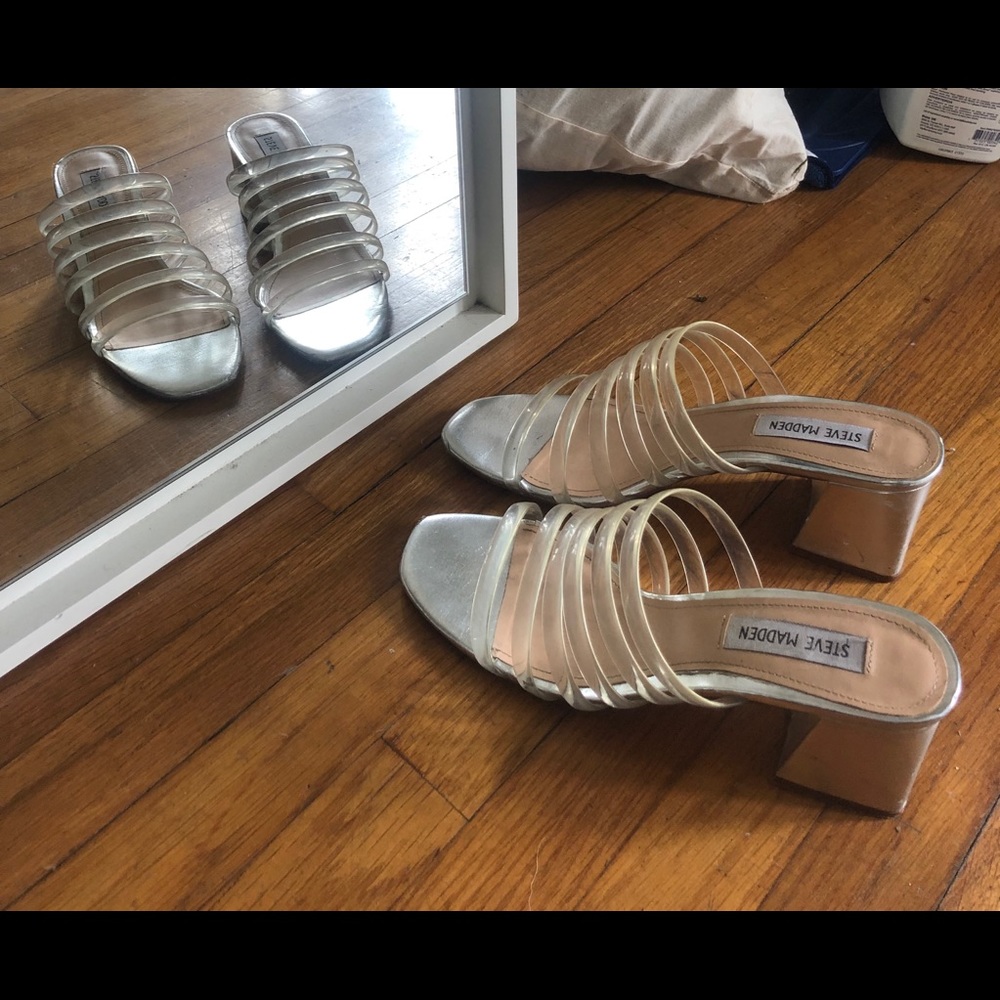 Steve Madden Clear Sandals (8.5)